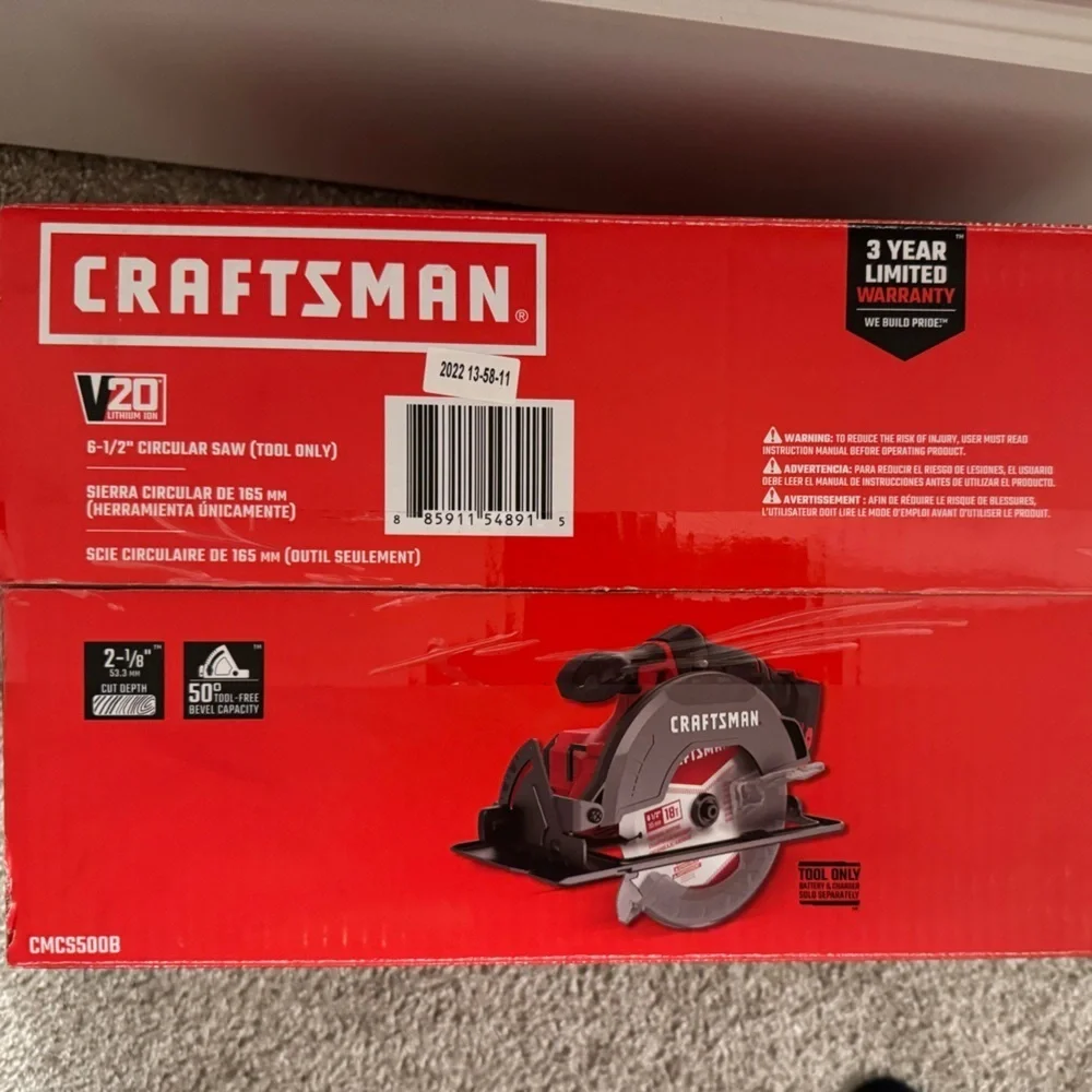 Craftsman Red Circular Saw - Picture 2 of 3